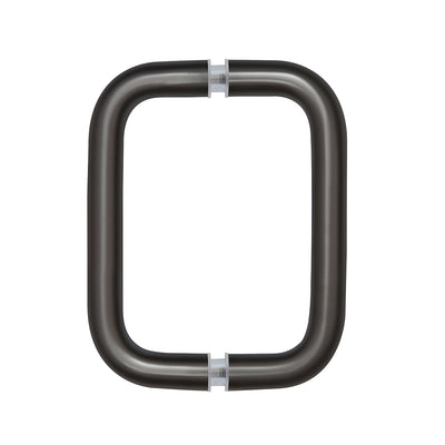 CRL Oil Rubbed Bronze 6" Back-to-Back Solid Brass 3/4" Diameter Pull Handles Without Metal Washers