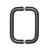 CRL Oil Rubbed Bronze 6" Back-to-Back Solid Brass 3/4" Diameter Pull Handles Without Metal Washers