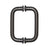 CRL Oil Rubbed Bronze 6" BM Series Tubular Back-to-Back Pull Handle