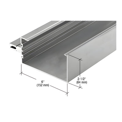 CRL-U.S. Aluminum Open Back Horizontal Mullion - 24'-2", Clear Anodized Class 1