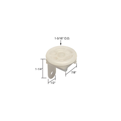 CRL 1-5/16" Diameter Horizontal Roller Guide for Peachtree Citation 3 Doors
