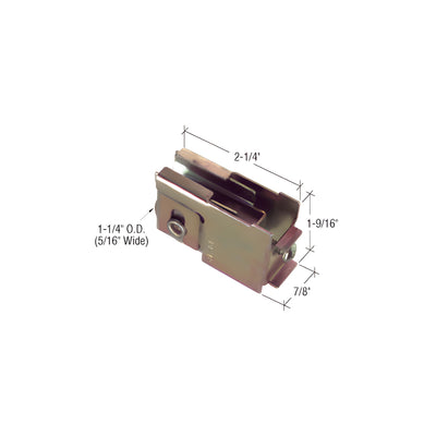CRL 1-1/4" Steel Sliding Glass Door Roller with 7/8" Wide Housing for Peachtree Doors