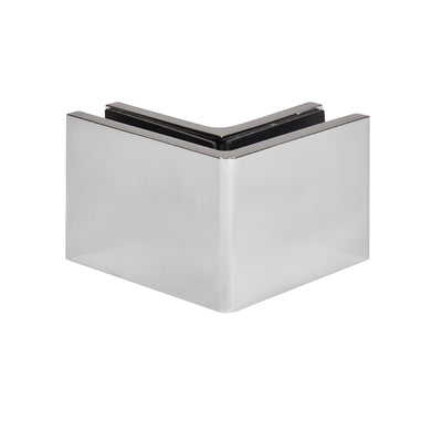 CRL Polished Chrome Zero 90° Wall & Glass Mount Clamp