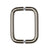 CRL Polished Nickel 6" Back-to-Back Solid Brass 3/4" Diameter Pull Handles Without Metal Washers