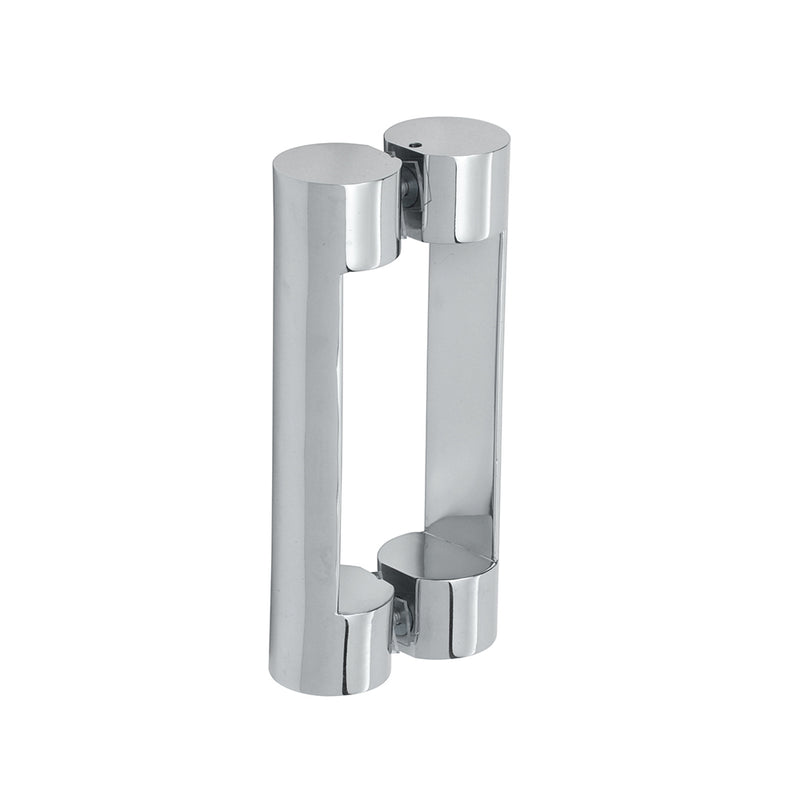 A pair of polished stainless steel Beretta Series back-to-back pull handles shown against a white background.