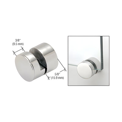 CRL 1-1/4" 316 Polished Stainless Steel Adjustable Edge Grip