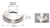 CRL Polished Stainless Base Flange Cover for P6 and P7 P-Series Posts