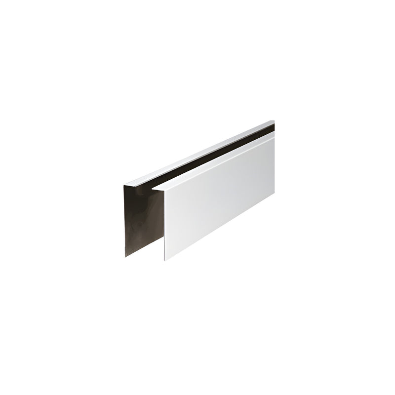 A 120-inch length of polished stainless steel cladding designed for W7B series base shoes.