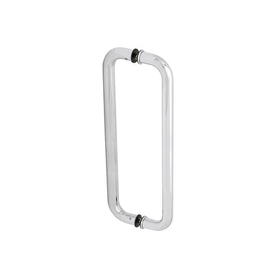 CRL Polished Stainless 12" Glass Mounted Standard Pull Handle