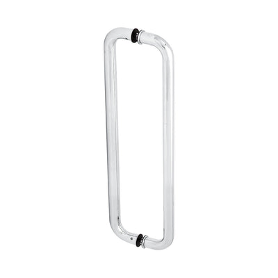CRL Polished Stainless 18" Glass Mounted Back-to-Back Standard Pull Handle