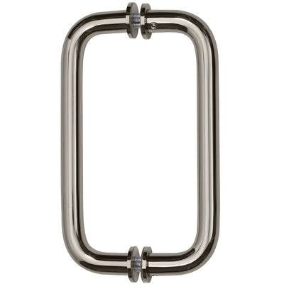 CRL Polished Stainless 8" BM Series Tubular Back-to-Back Pull Handle