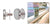 CRL 316 Polished Stainless 1-1/2" Diameter Standoff Round Cap Assembly