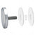 CRL 316 Polished Stainless 2" Diameter Standoff Round Cap Assembly