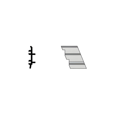 CRL-U.S. Aluminum Right Hand Outside 135º Corner Anchor Clip - 4/Pk