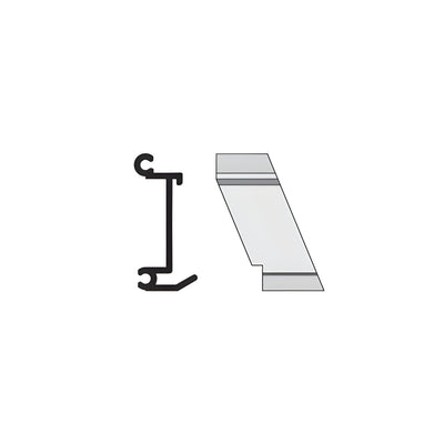 CRL-U.S. Aluminum Right Hand 135º Outside Corner Anchor Clip- 4/Pk