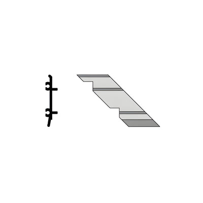 CRL-U.S. Aluminum Right Hand 90º Outside Corner - 4/Pk