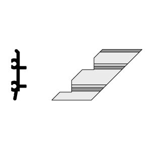 CRL-U.S. Aluminum Right Hand Inside 90º Corner Anchor Clip- 4/Pk
