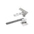 Rixson® Satin Chrome Left Hand 3/4" Offset Pivot Set