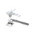Rixson® Polished Chrome Right Hand 3/4" Offset Pivot Set