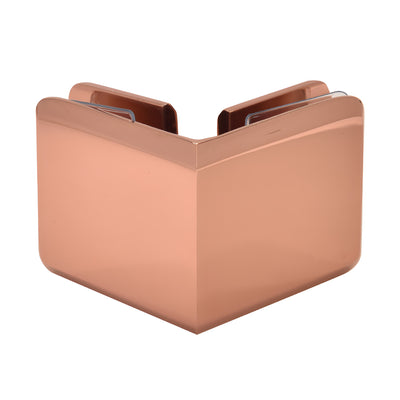 CRL Rose Gold Beveled Style 90º Glass-to-Glass Clamp