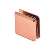 A rose gold beveled heavy-duty glass clamp shown from the front angle.