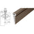 CRL Dark Bronze Anodized 83" Roton 112 Series Concealed Leaf Continuous Hinge