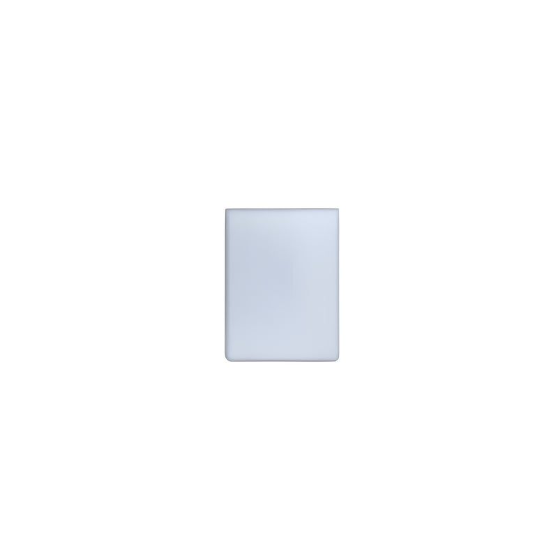 A rectangular satin anodized end cap for CRL-Blumcraft hardware systems.
