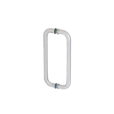 CRL Satin Anodized 10" Back-to-Back Glass Mounted Standard Pull Handle