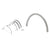 CRL Satin Anodized Optional Spacer Kit for 723A Half-Round Ticket Window