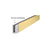 CRL Satin Brass 120" Cladding for W5B Series Windscreen and Smoke Baffle Base Shoe