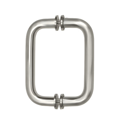 CRL Satin Nickel 6" BM Series Tubular Back-to-Back Pull Handle