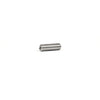 A single headless stainless steel Allen screw shown from a side profile.