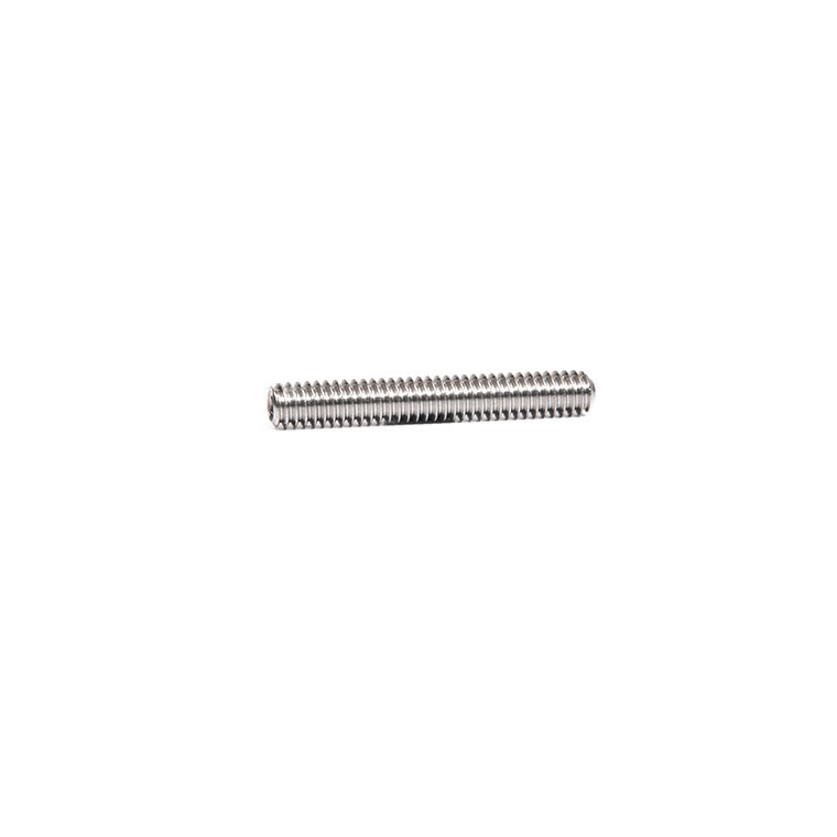 A single headless stainless steel Allen screw shown against a white background.