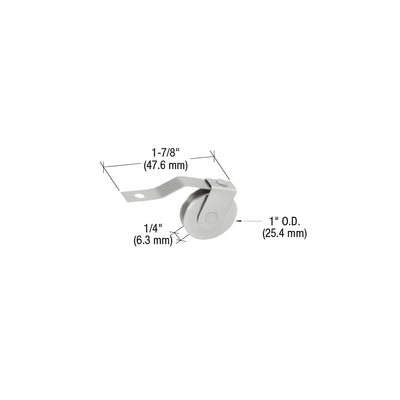 CRL 1" Stainless Steel Ball-Bearing Spring Tension Screen Door Roller for Metal Industry