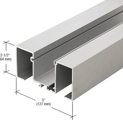 CRL-U.S. Aluminum Deep Pocket Wall Jamb, Thermally Broken, Clear Anodized Class 1 - 24'-2"