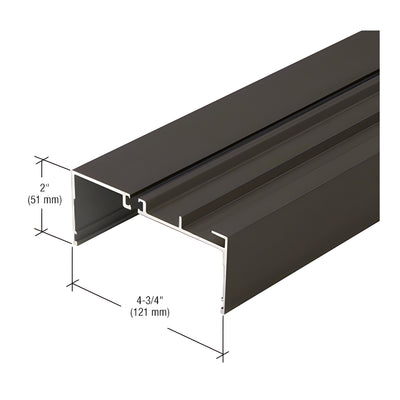 CRL-U.S. Aluminum Stacking Head Channel, Thermally Improved, Bronze Black Anodized - 24'-2"