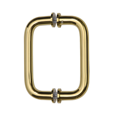 CRL Unlacquered Brass 6" BM Series Tubular Back-to-Back Pull Handle