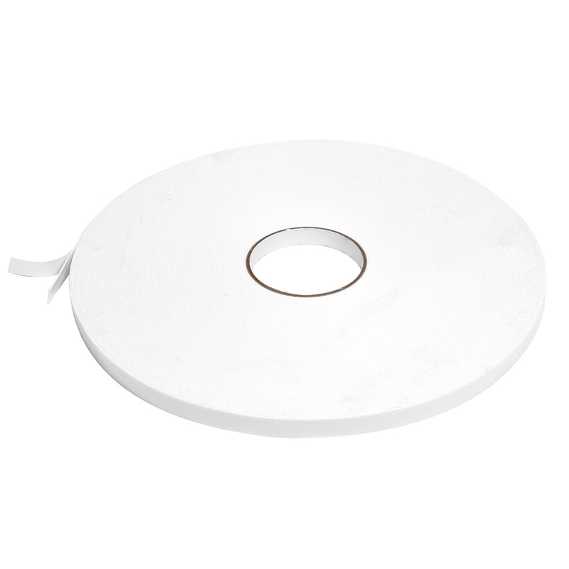 A single roll of white all-purpose foam mounting tape with an adhesive backing.