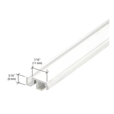 CRL-U.S. Aluminum White KYNAR® Paint 1/2" Glass Adaptor - 24'-2"