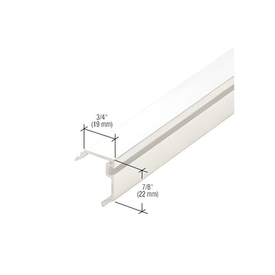 CRL-U.S. Aluminum White KYNAR Paint 1/4" Pocket Reducer - 24'-2"