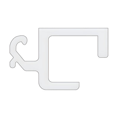 CRL-U.S. Aluminum White KYNAR® Paint 7/16" Glazing Adapter - 24'-3"