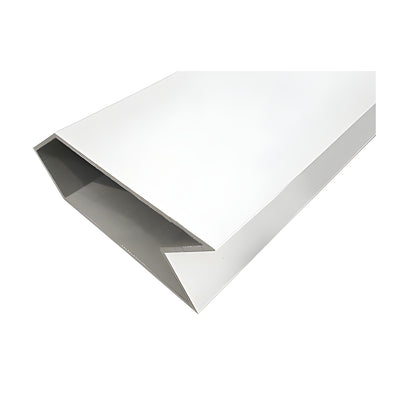 CRL-U.S. Aluminum White KYNAR® Paint 90º Structural Silicone Glaze Corner - 24'-2"
