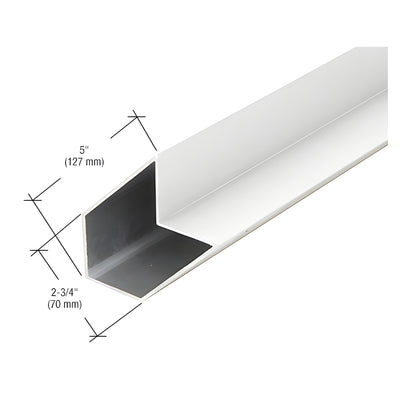 CRL-U.S. Aluminum White KYNAR® Paint 90º Inside/Outside Structural Silicone Mullion - 24'-2"