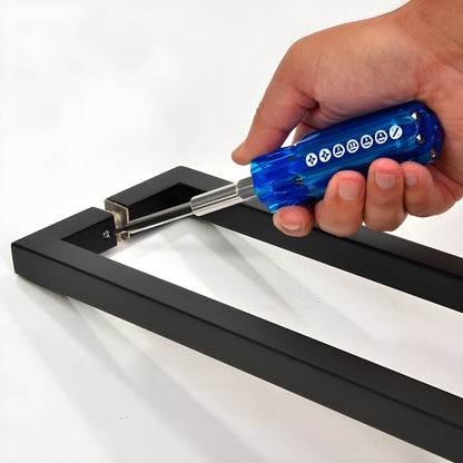 CRL SDH7D compact blue multi-bit shower door hardware driver with 7 bits (hex, Phillips, slotted)