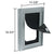 CRL Large Deluxe Pet Door - Heavy-Duty Weatherproof Dog/Cat Flap