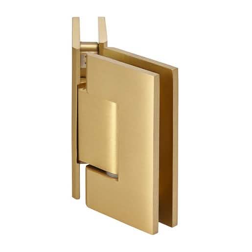 CRL Satin Brass Geneva 045 Series 135° Glass-to-Glass Hinge - Elegant, Durable Design