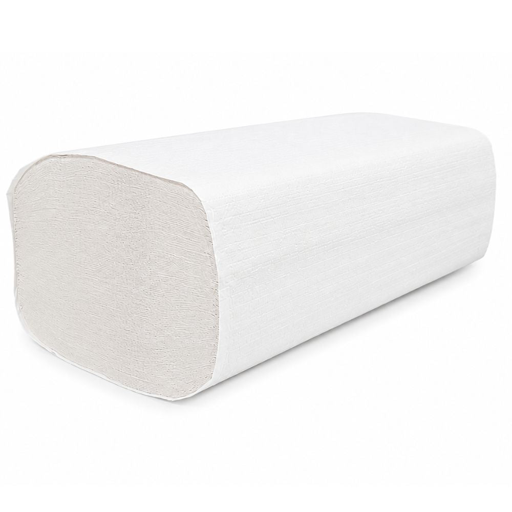 Stellar Single Fold Paper Towels, White- 250 Sheets x 16 Packs / Case