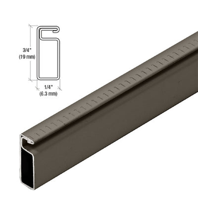 CRL Bronze 3/4" x 1/4" Roll-Formed Window Screen Frame 146"
