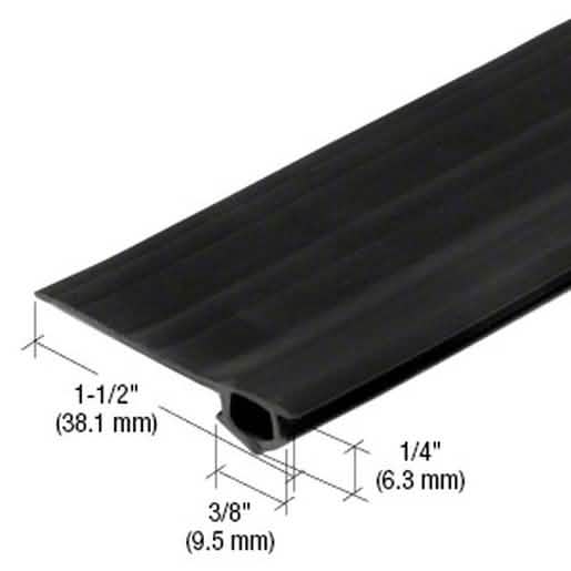 CRL Black Vinyl Bug Strip, 1000' Roll - Durable, Weatherproof Insect Barrier for Doors