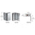 CRL Polished Chrome Pinnacle & Prima Wall Bracket for Shower Glass